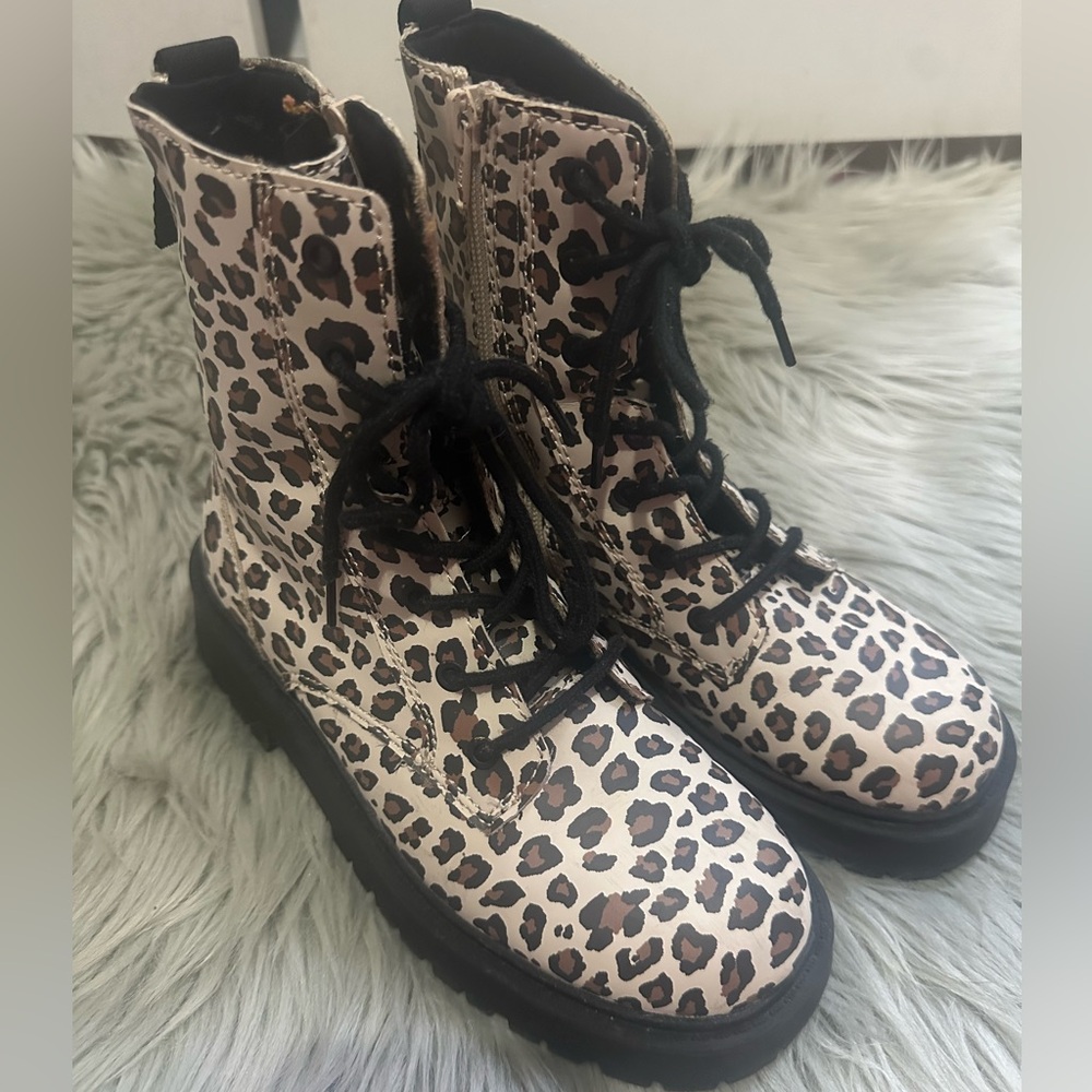 Zara Leopard Print Boots